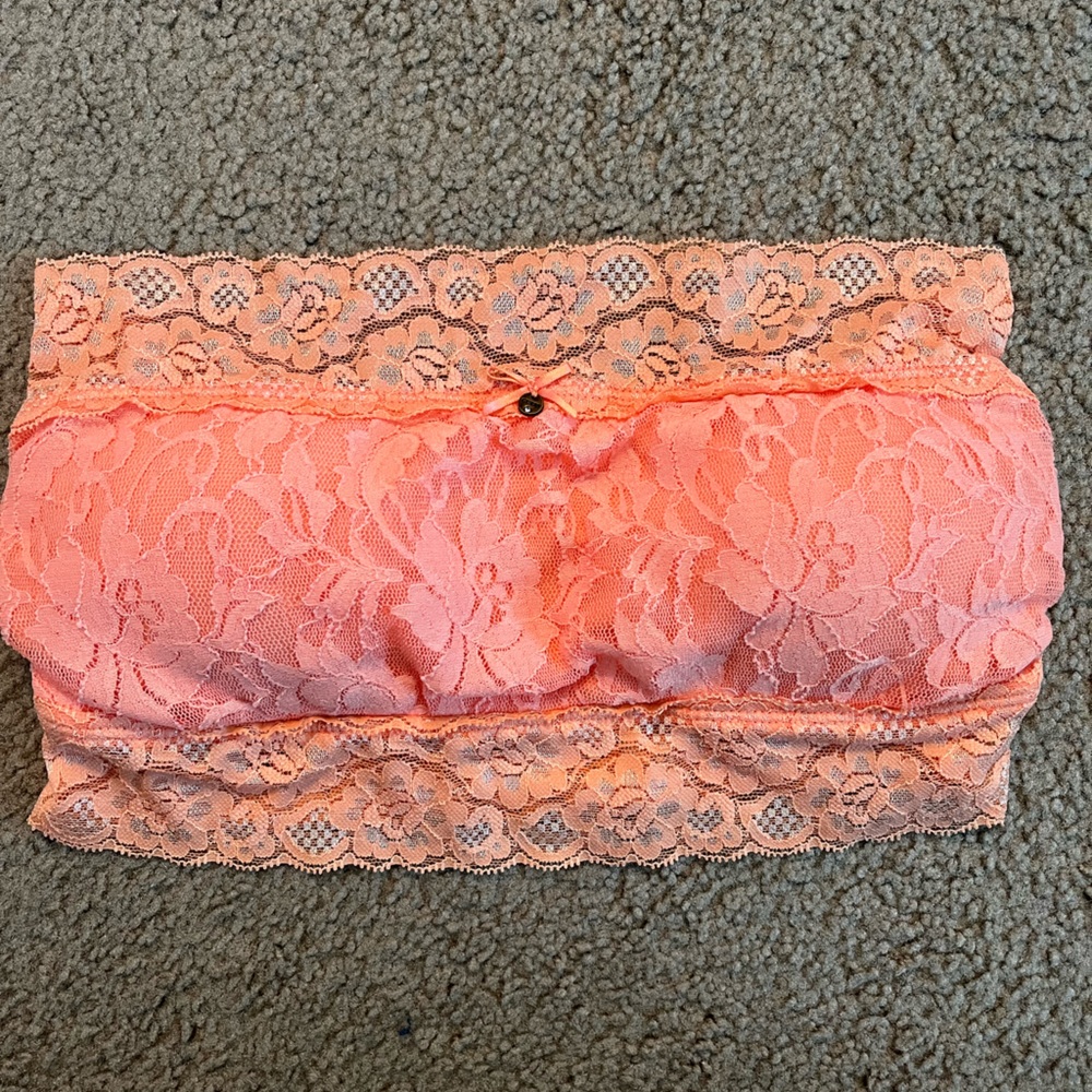 GUESS Peach Lace Bandeau